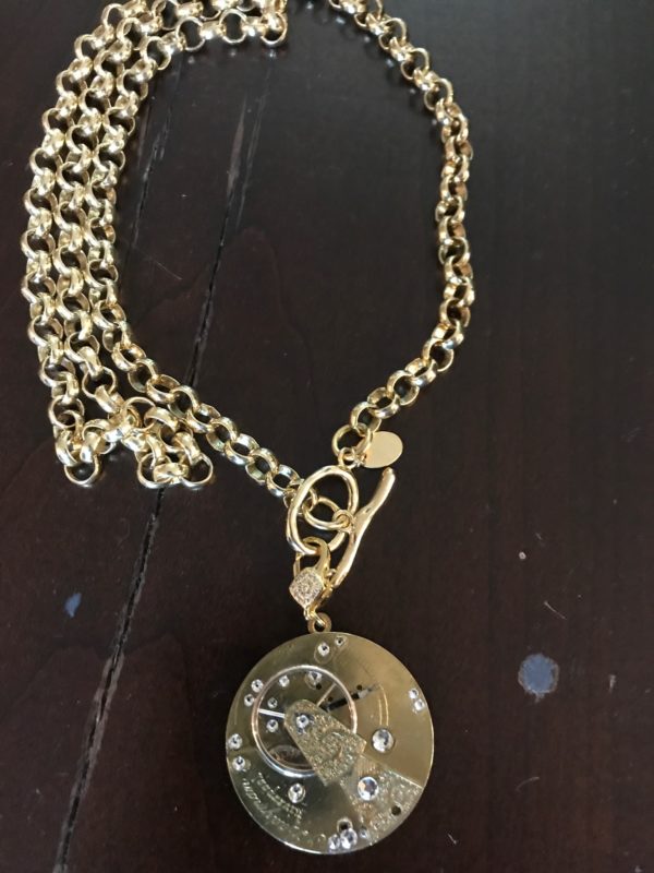 Vintage pocket watch necklace